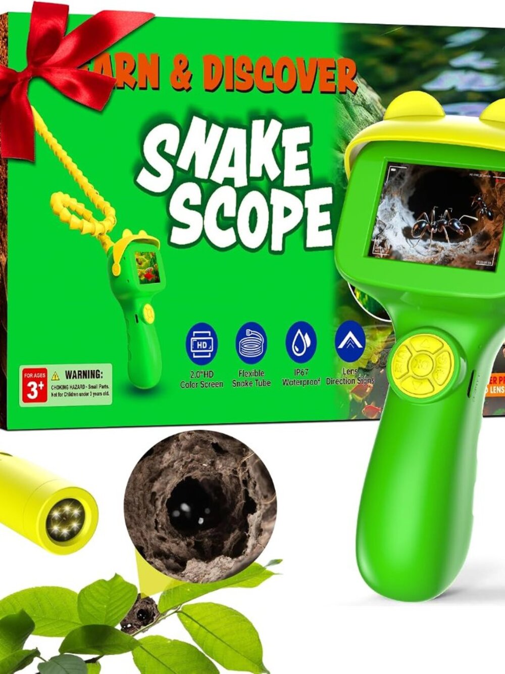 Snake Scope Kids Camera, Flexible Waterproof Explorer(1 Pack)